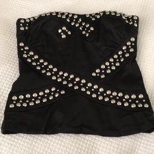 Bebe studded top